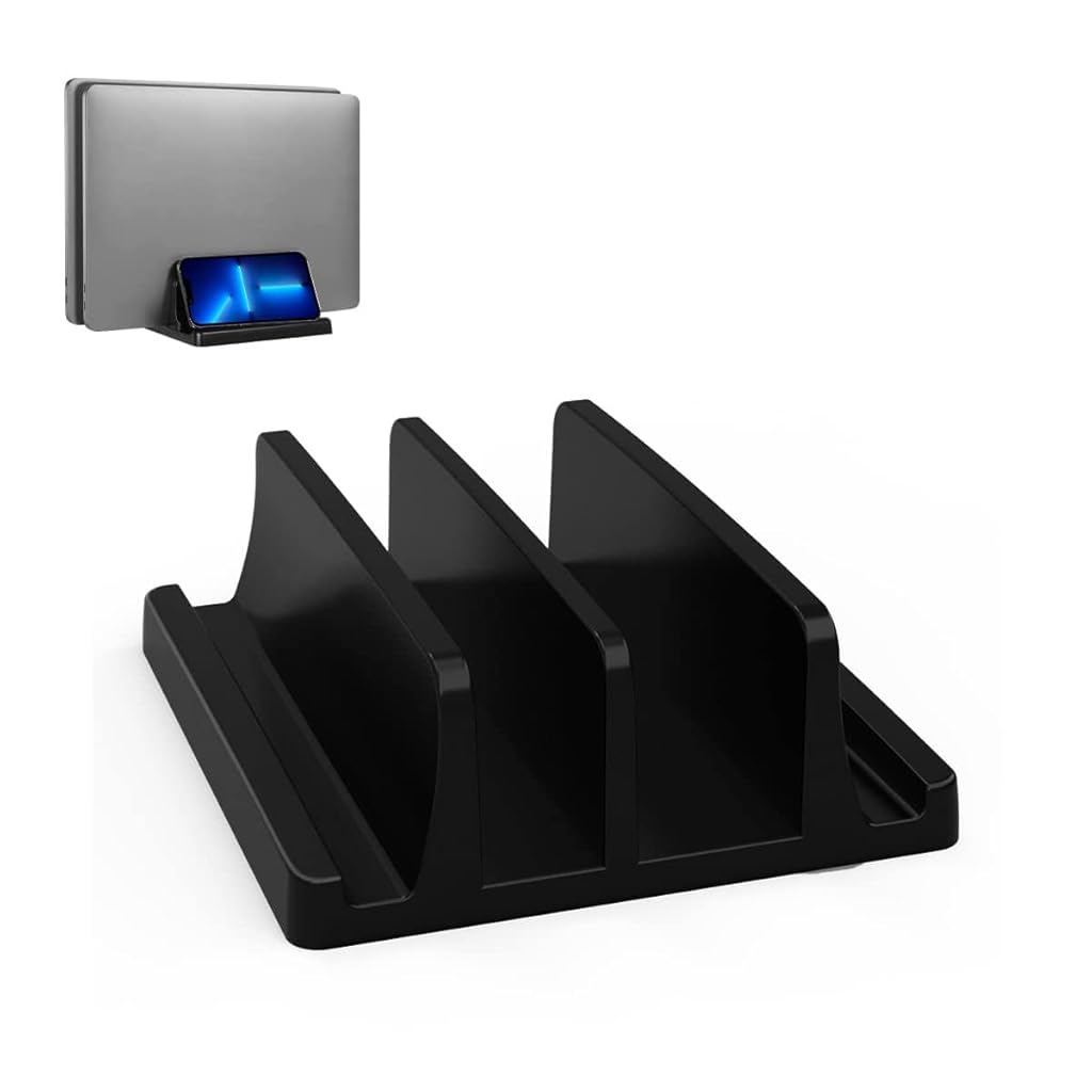 ZORBES Laptop Stand for for 17.3in Vertical MacBook Pro Stand MacBook Stand Desktop Organizer Silicone Anti-Slip Dual Slot Vertical Laptop Stand for MacBook/Chromebook/Surface/Dell/iPad ZORBES Laptop Stand for for 17.3in Vertical MacBook Pro Stand MacBook Stand Desktop Organizer Silicone Anti-Slip Dual Slot Vertical Laptop Stand for MacBook/Chromebook/Surface/Dell/iPad